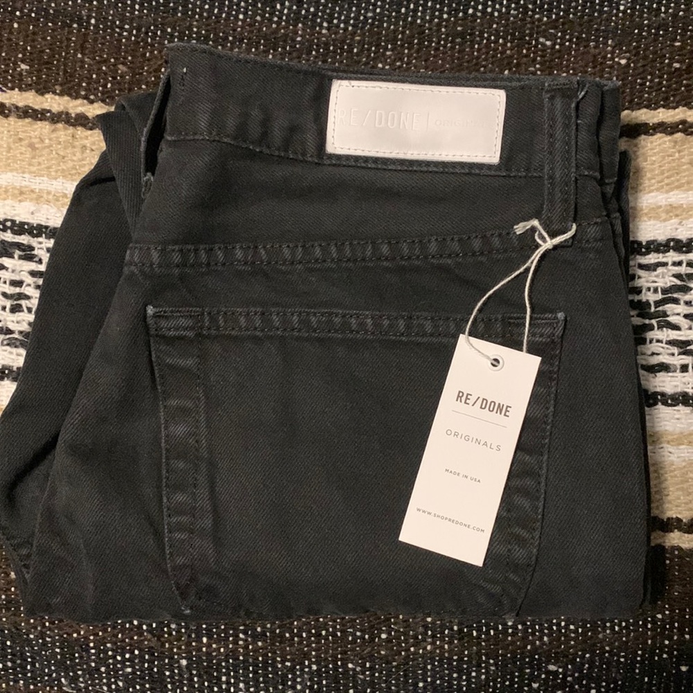 🖤 RE/DONE Originals 90s High Rise Ankle Crop in Washed Black NWT